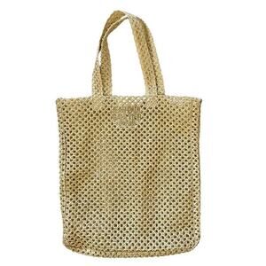 Jean Paul Gaultier Parfums Sparkling Straw Tote Bag Handbag